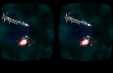  Cardboard 3D VR Space FPS game: Zrzut ekranu