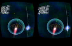  Cardboard 3D VR Space FPS game: Zrzut ekranu